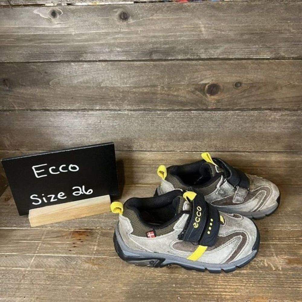 Kids Childrens Ecco Brown Suede Outdoor Walking Sneakers Shoes EUR 26 US 9.5 GUC